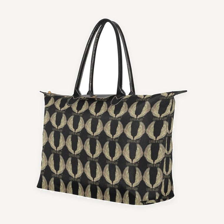 Clothed In Glory All Over Print Logo Handbag - ClothedInGloryApparel