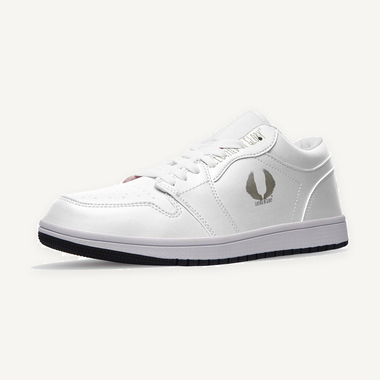 Clothed In Glory Signature Wear Classic Unisex Low Top Leather Sneakers/Shoes - ClothedInGloryApparel