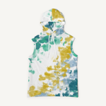Clothed In Glory Colourful Pop Art Men's Premium Heavyweight Sleeveless Hoodie