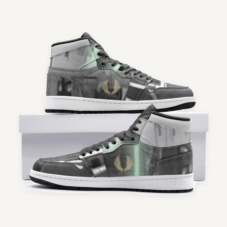 Clothed In Glory Shaded Black Urban Unisex Sneaker/Shoes TR - ClothedInGloryApparel