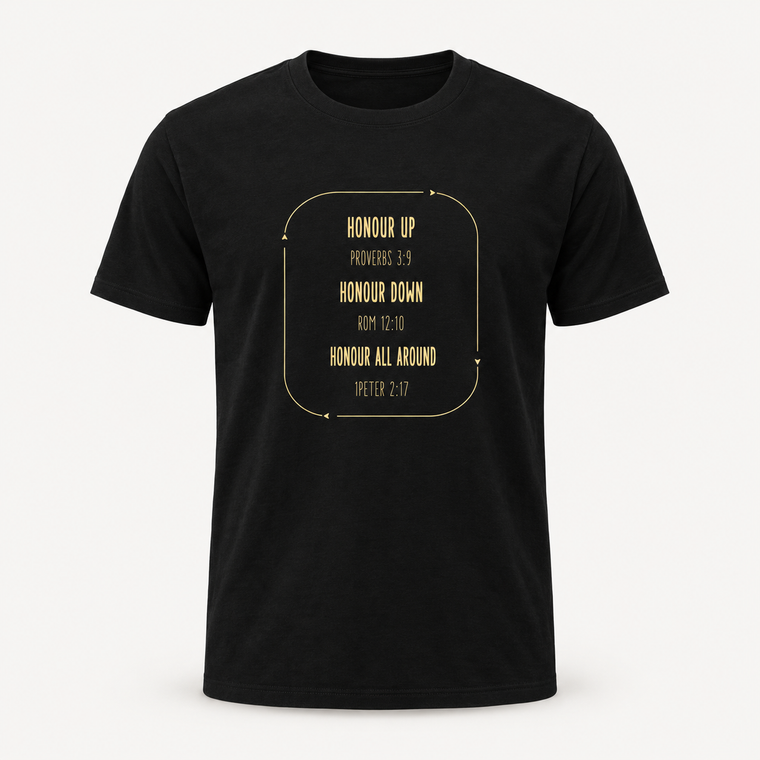 Honour Unisex Organic Cotton T-Shirt - ClothedInGloryApparel