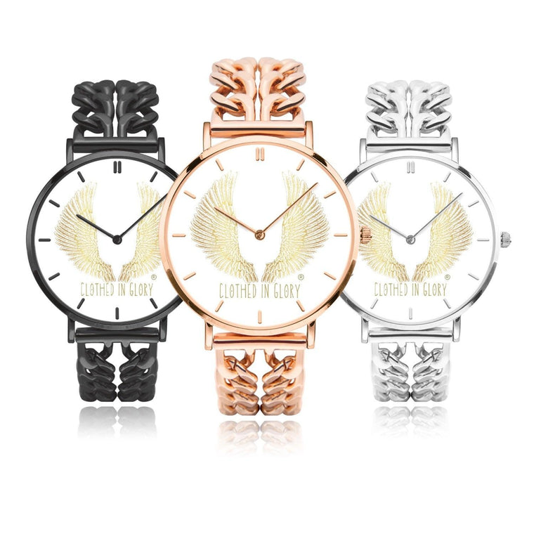 Clothed In Glory Hollow Out Strap Quartz Watch - With Indicators - ClothedInGloryApparel