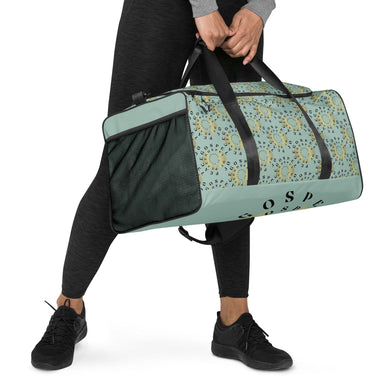 Gospel Of Peace Green Duffle Bag - ClothedInGloryApparel