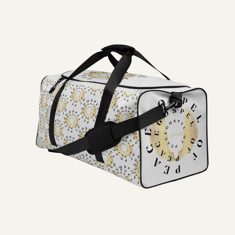 Gospel Of Peace Silver Duffle Bag