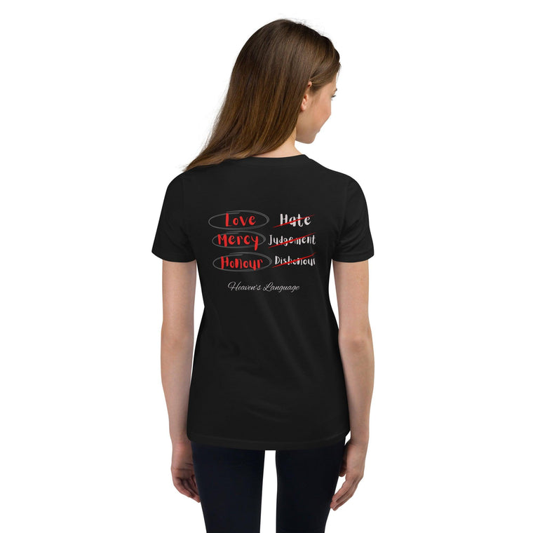 Heaven’s Language Youth Short Sleeve T-Shirt - ClothedInGloryApparel