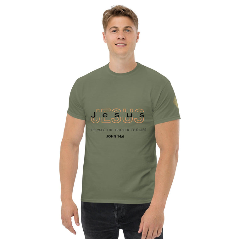 Jesus, The Way, The Truth, The Life Classic Man T-Shirt - ClothedInGloryApparel