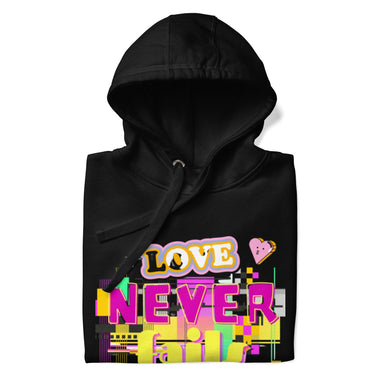 Love Never Fails Unisex Hoodie - ClothedInGloryApparel