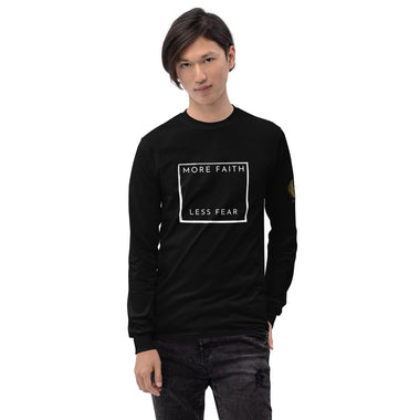 More Faith Man Long Sleeve Shirt - ClothedInGloryApparel