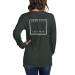 More Faith Unisex Long Sleeve Tee - ClothedInGloryApparel