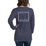 More Faith Unisex Long Sleeve Tee - ClothedInGloryApparel