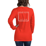 More Faith Unisex Long Sleeve Tee - ClothedInGloryApparel