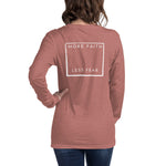 More Faith Unisex Long Sleeve Tee - ClothedInGloryApparel