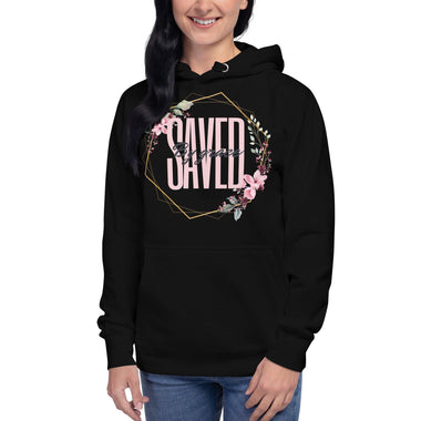 Saved By Grace (Flowers)Women’s Hoodie - ClothedInGloryApparel