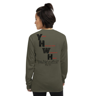 YHWH Unisex Long Sleeve Shirt - ClothedInGloryApparel