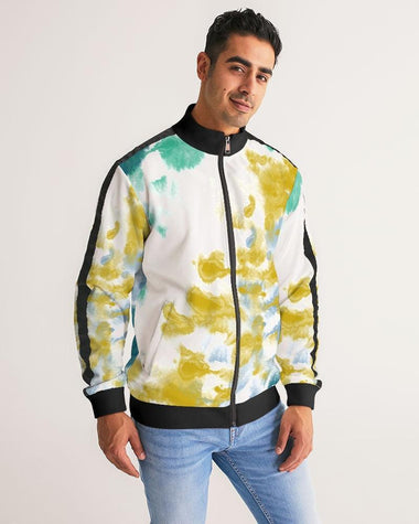 Clothed In Glory Colourful Pop Art Men's Stripe-Sleeve Track Jacket - ClothedInGloryApparel