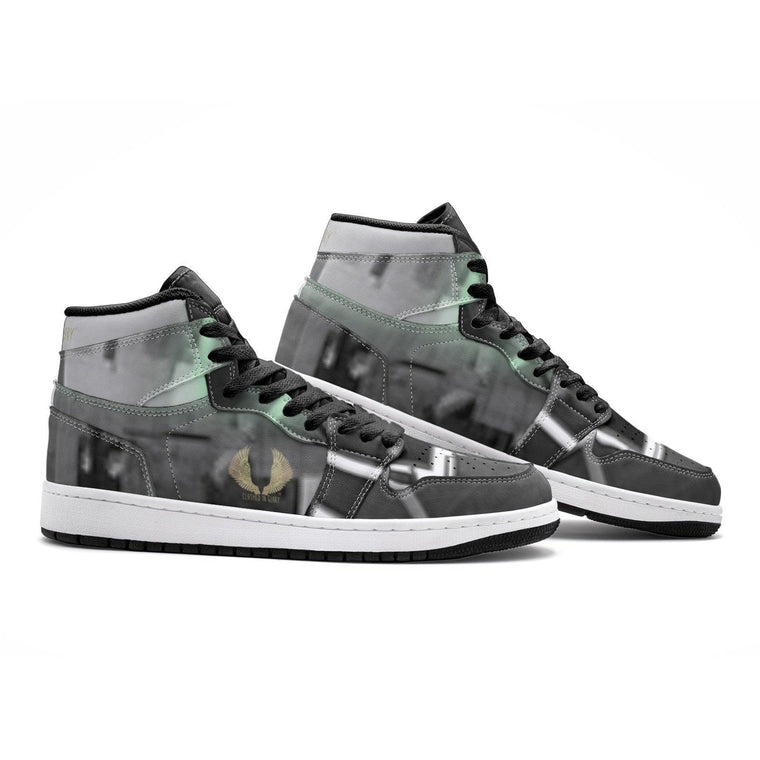 Clothed In Glory Shaded Black Urban Unisex Sneaker/Shoes TR - ClothedInGloryApparel