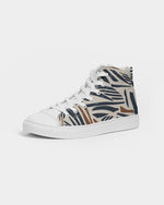Clothed In Glory Signature Wear African Print Man Hightop Canvas Shoes - ClothedInGloryApparel