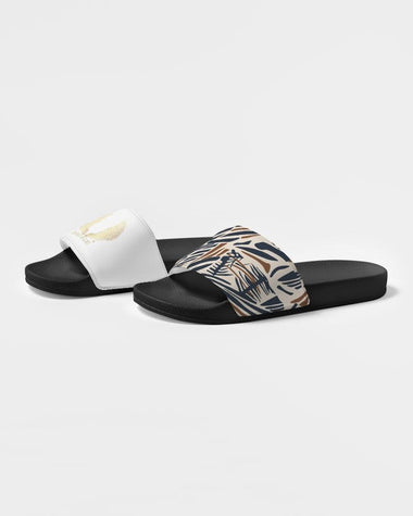 Clothed In Glory Signature Wear African Print Man Slide Sandal/Shoes - ClothedInGloryApparel