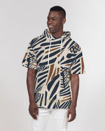 Clothed In Glory Signature Wear African Print Premium Heavyweight Short Sleeve Man Hoodie - ClothedInGloryApparel