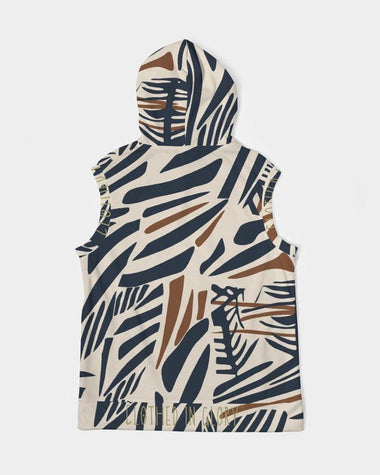 Clothed In Glory Signature Wear African Print Premium Heavyweight Sleeveless Man Hoodie - ClothedInGloryApparel