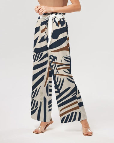 Clothed In Glory Signature Wear African Print Women's High-Rise Wide Leg Pants - ClothedInGloryApparel