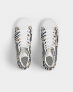 Clothed In Glory Signature Wear African Print Women's Hightop Canvas Shoes - ClothedInGloryApparel