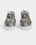 Clothed In Glory Signature Wear African Print Women's Hightop Canvas Shoes - ClothedInGloryApparel