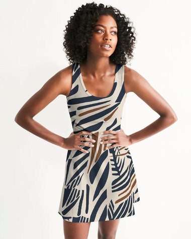 Clothed In Glory Signature Wear African Print Women's Racerback Dress - ClothedInGloryApparel