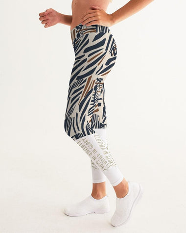 Clothed In Glory Signature Wear African Print Women's Yoga Pants - ClothedInGloryApparel