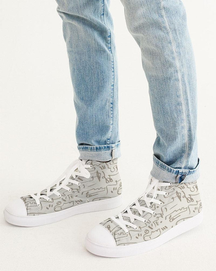 Clothed In Glory Signature Wear African Sun Man Hightop Canvas Shoes - ClothedInGloryApparel