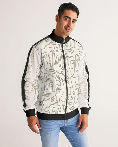 Clothed In Glory Signature Wear African Sun Man Stripe-Sleeve Track Jacket - ClothedInGloryApparel