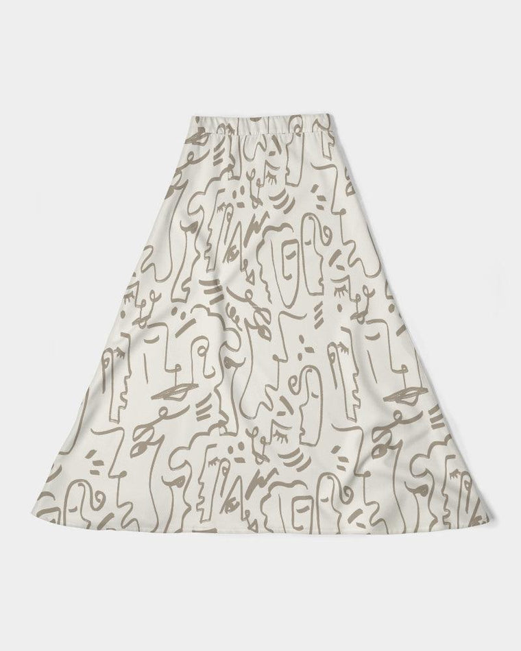 Clothed In Glory Signature Wear African Sun Women's A-Line Midi Skirt - ClothedInGloryApparel