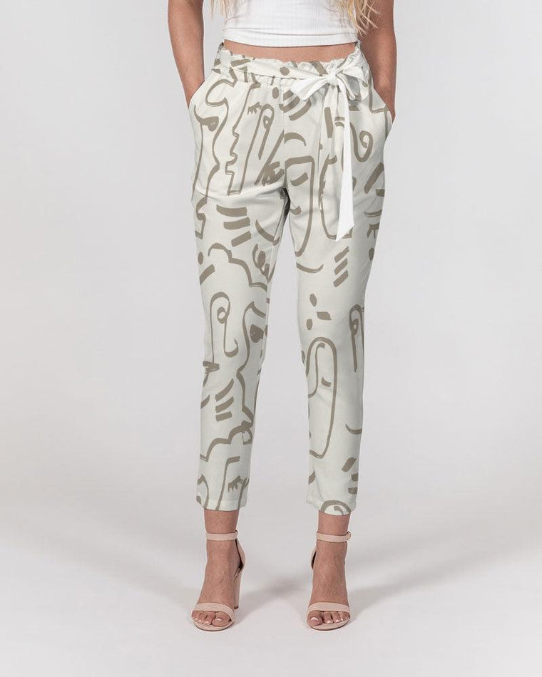 Clothed In Glory Signature Wear African Sun Women's Belted Tapered Pants - ClothedInGloryApparel