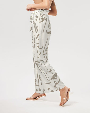 Clothed In Glory Signature Wear African Sun Women's High-Rise Wide Leg Pants - ClothedInGloryApparel