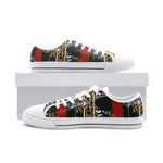 Clothed In Glory Signature Wear Milano Unisex Low Top Canvas Shoes - ClothedInGloryApparel