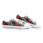 Clothed In Glory Signature Wear Milano Unisex Low Top Canvas Shoes - ClothedInGloryApparel