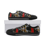 Clothed In Glory Signature Wear Milano Unisex Low Top Canvas Shoes - ClothedInGloryApparel