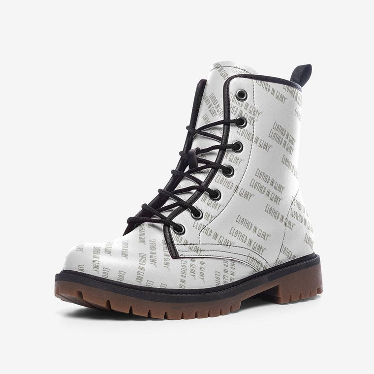 Clothed In Glory Signature Wear Unisex Logo Casual Leather Lightweight Boots/Shoes MT - ClothedInGloryApparel