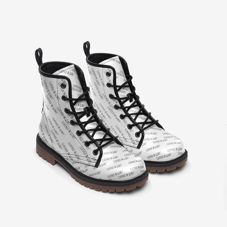 Clothed In Glory Signature Wear Unisex Logo Casual Leather Lightweight Boots/Shoes MT - ClothedInGloryApparel
