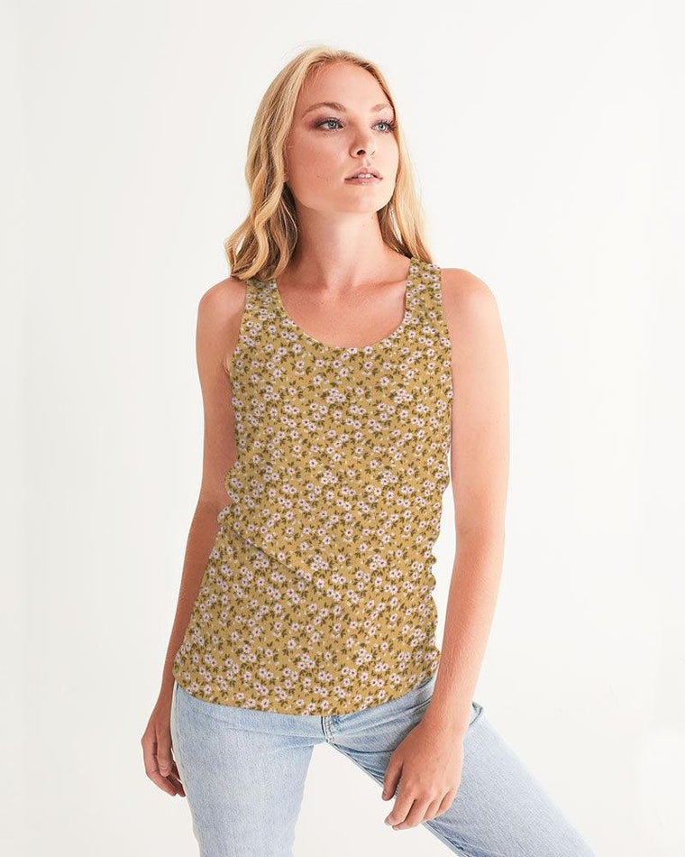 Clothed In Glory Small Flowers Women's Tank - ClothedInGloryApparel