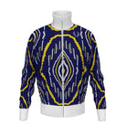 House Of God Couture African Safari Man Tracksuit Jacket - Blue - ClothedInGloryApparel